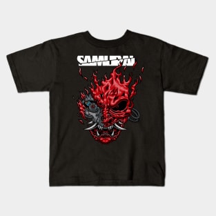 Samurai cyberpunk Kids T-Shirt